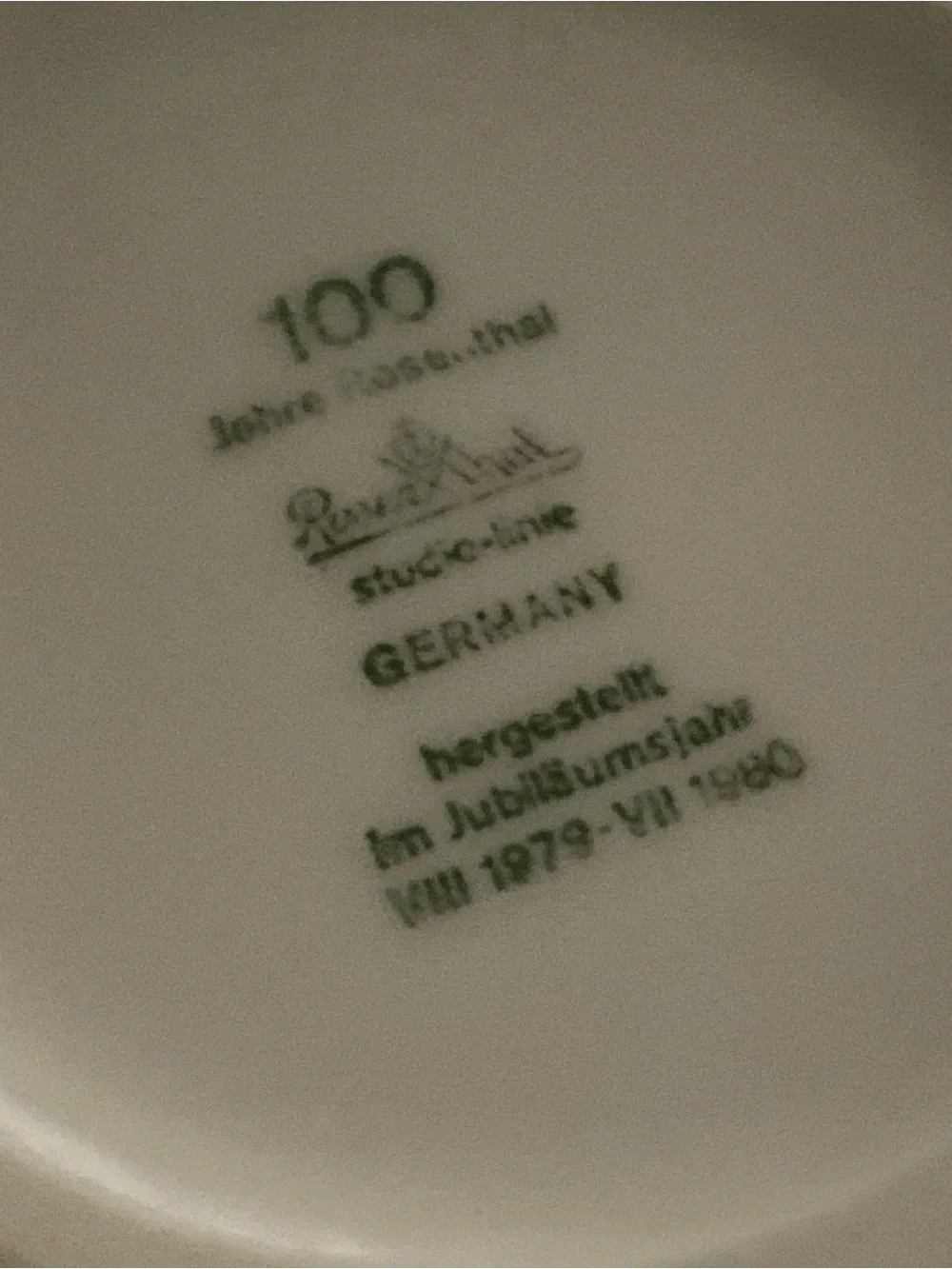 Vintage Rosenthal Studio Linie 100th Anniversary Gold Figural Vase Germany